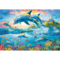 1500 Piece Jigsaw Puzzle, Dolphin Family, Ocean Scene, Island Paradise, Sealife, Coral Reef, Adult Puzzles, Trefl 26162